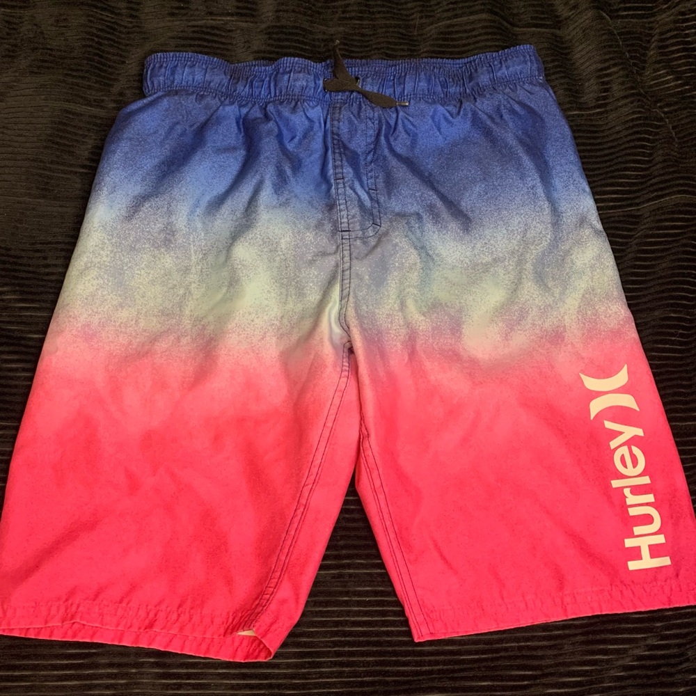 Hurley Pink and Blue Boys Swimwear
